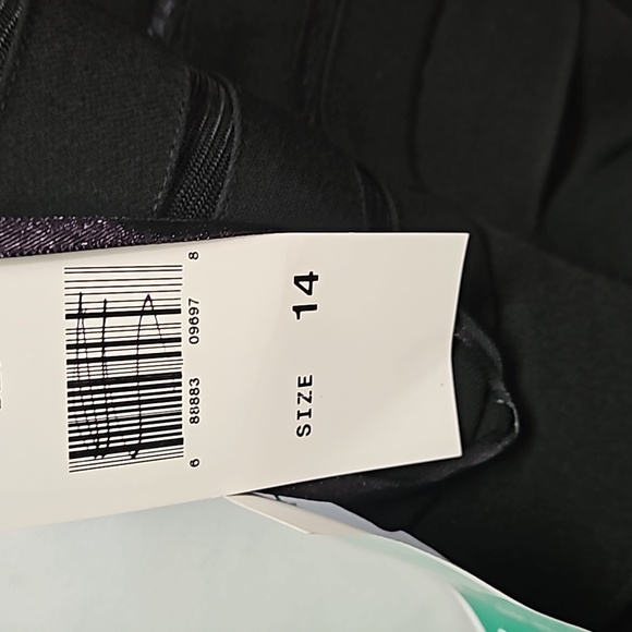 Eliza J NWT Black & Sheer Tiered Sheath Dress - Picture 4 of 6